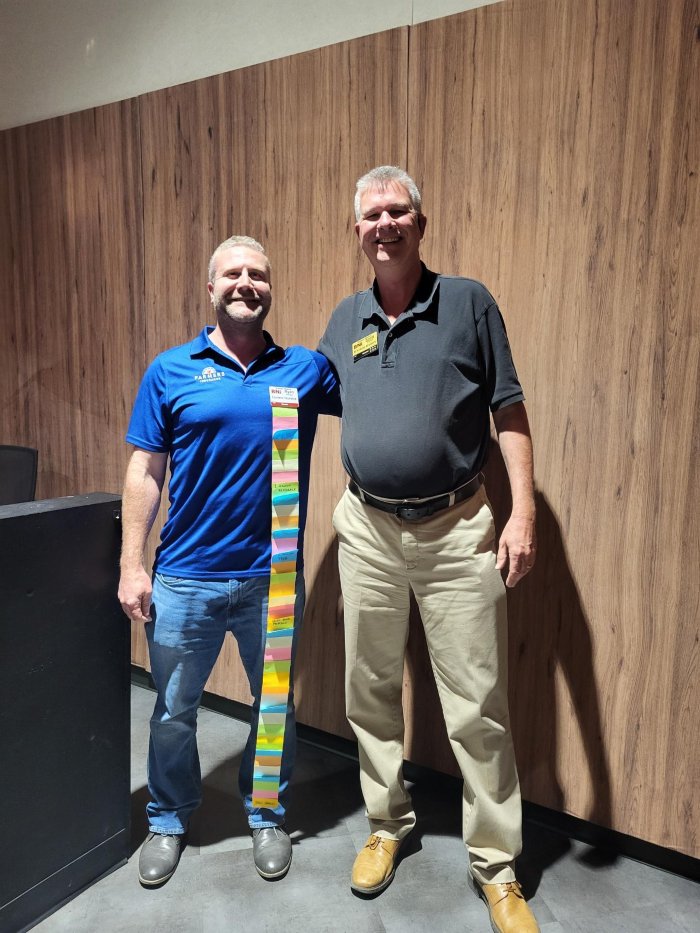 Ryan Reardon and Scott Anderson at a BNI meeting
